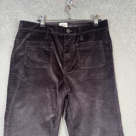 J.Crew Pants Women Size 30 Black Billie Demi Boot Crop Jean In Velvet NEW y2k - Picture 2 of 13